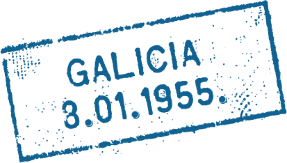 Sello Galicia 3.01.1955